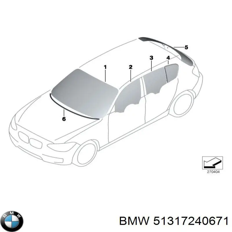 Comprar 51317240671 BMW Moldura de parabrisas