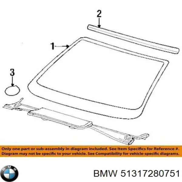 51317280751 BMW Parabrisas delantero 