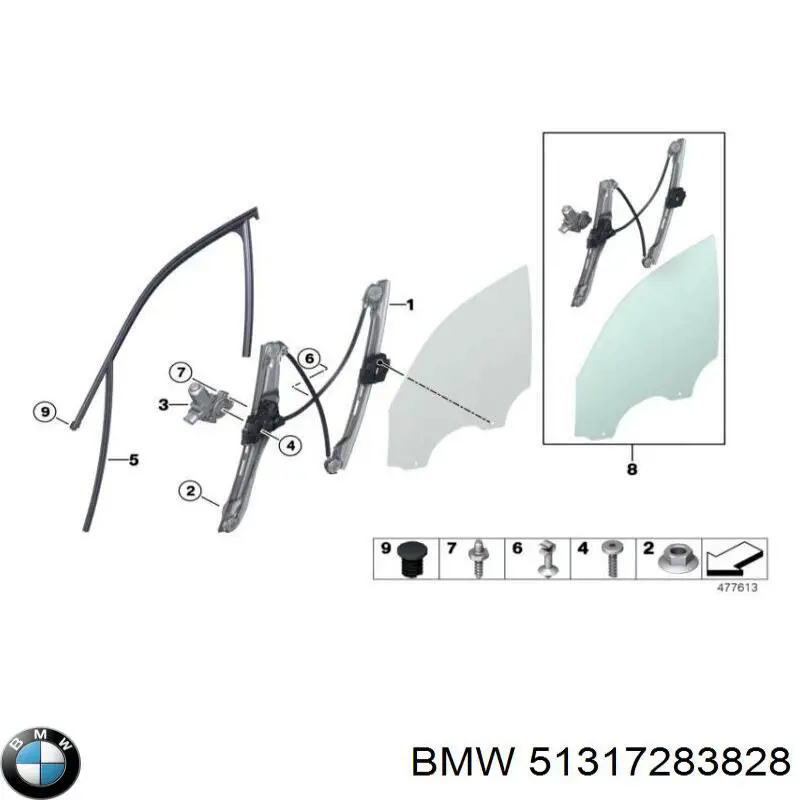 Comprar 51317283828 BMW Luna parabrisas