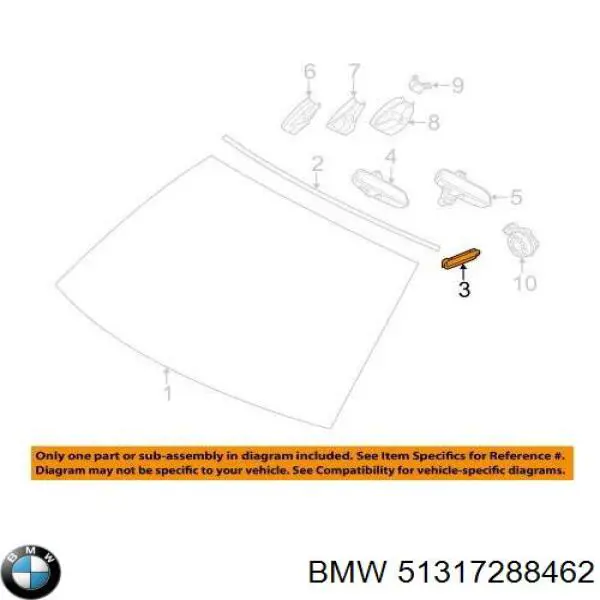 Comprar 51317288462 BMW Tope del capó