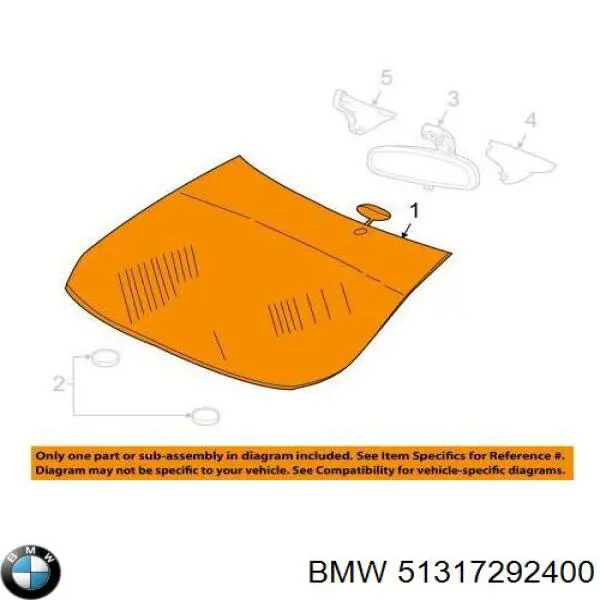 Comprar 51317292400 BMW Luna parabrisas