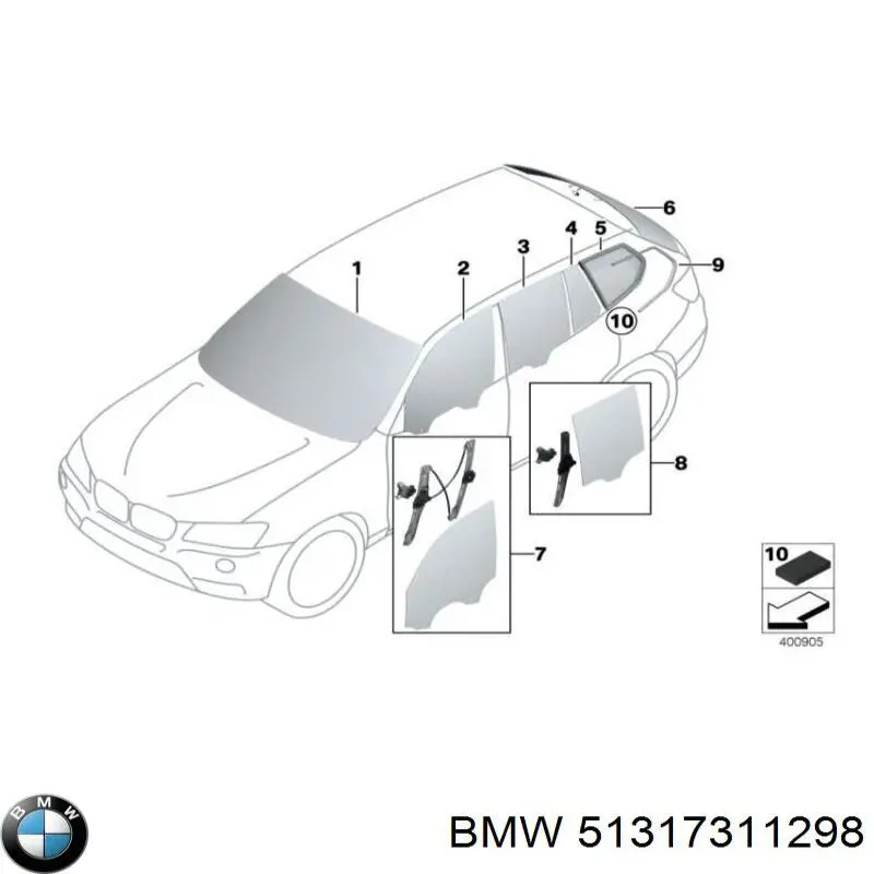 51317311298 BMW parabrisas
