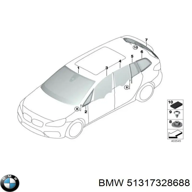 51317328688 BMW parabrisas