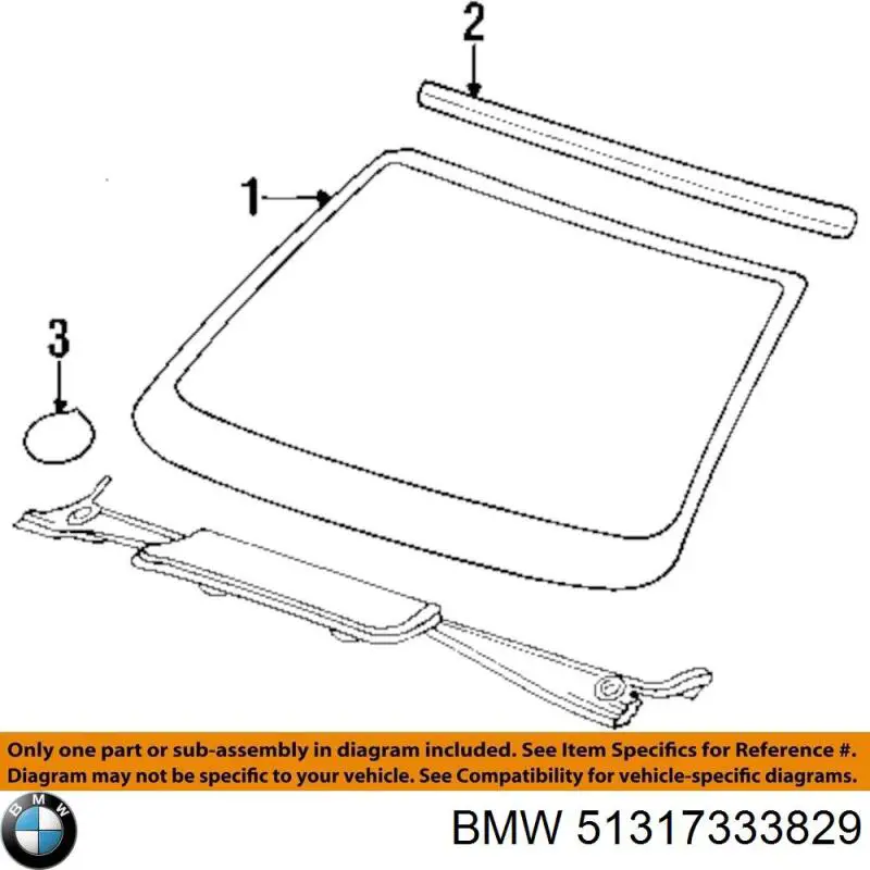 Comprar 51317333829 BMW Luna parabrisas