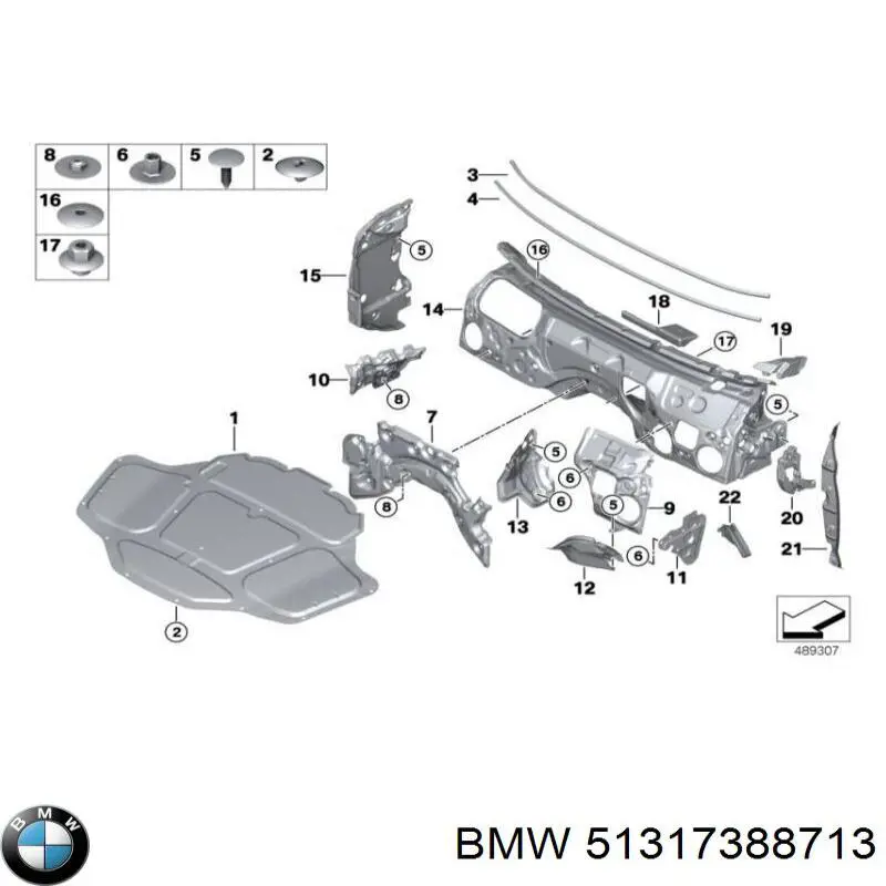 Moldura superior del parabrisas BMW 51317388713 precio, desde 47,11 EUR