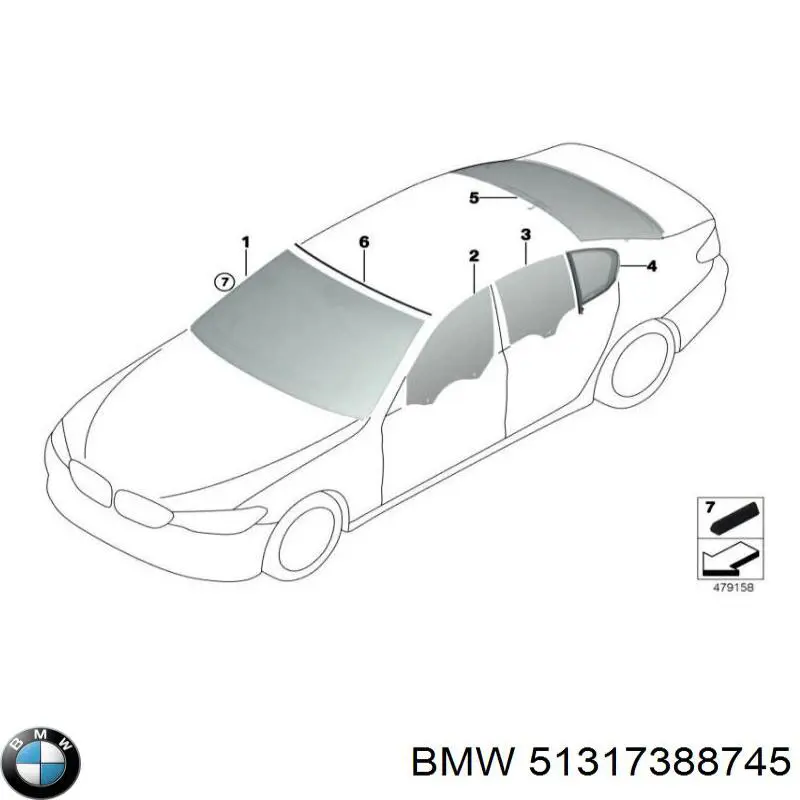 Cristal parabrisas BMW 51317388745 precio, desde 474,21 EUR