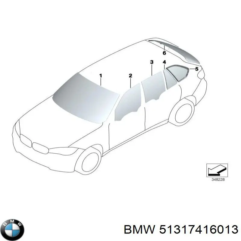 51317416013 BMW Parabrisas delantero 