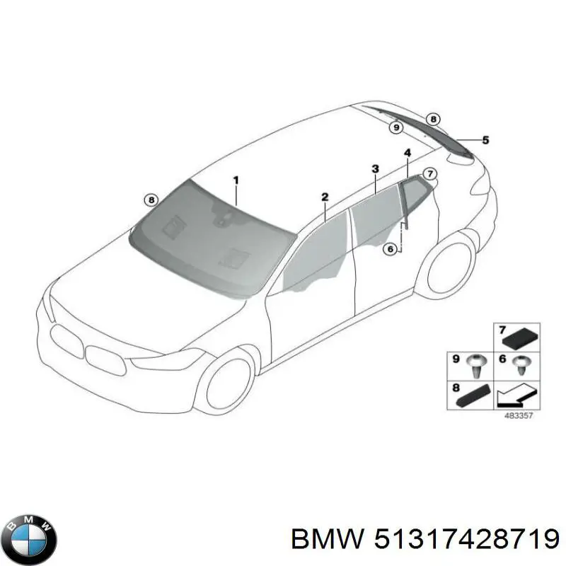 Cristal parabrisas BMW X2 SUV (F39) (2017 - 2023) precio, desde 217,00 EUR