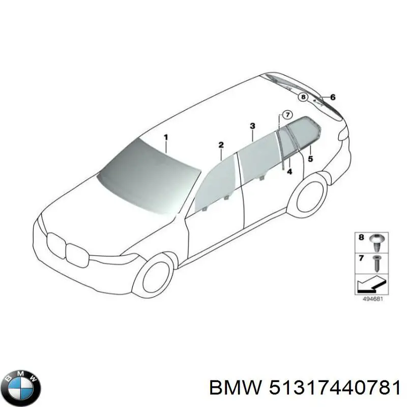 Parabrisas delantero BMW X7 G07