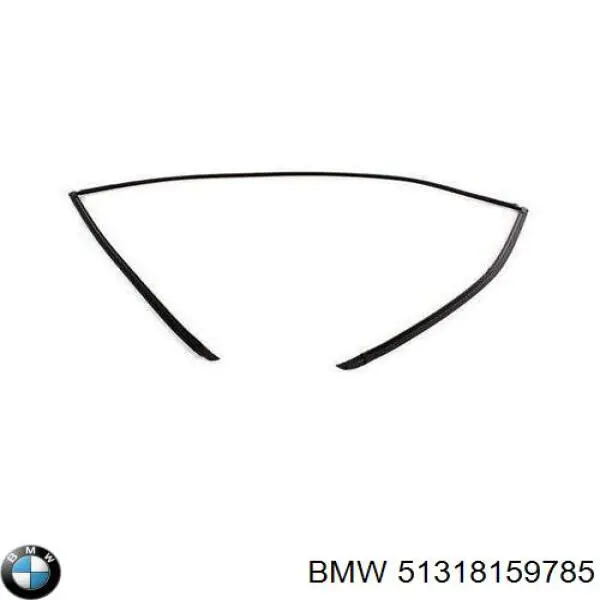 51318159785 BMW moldura de luneta trasera superior