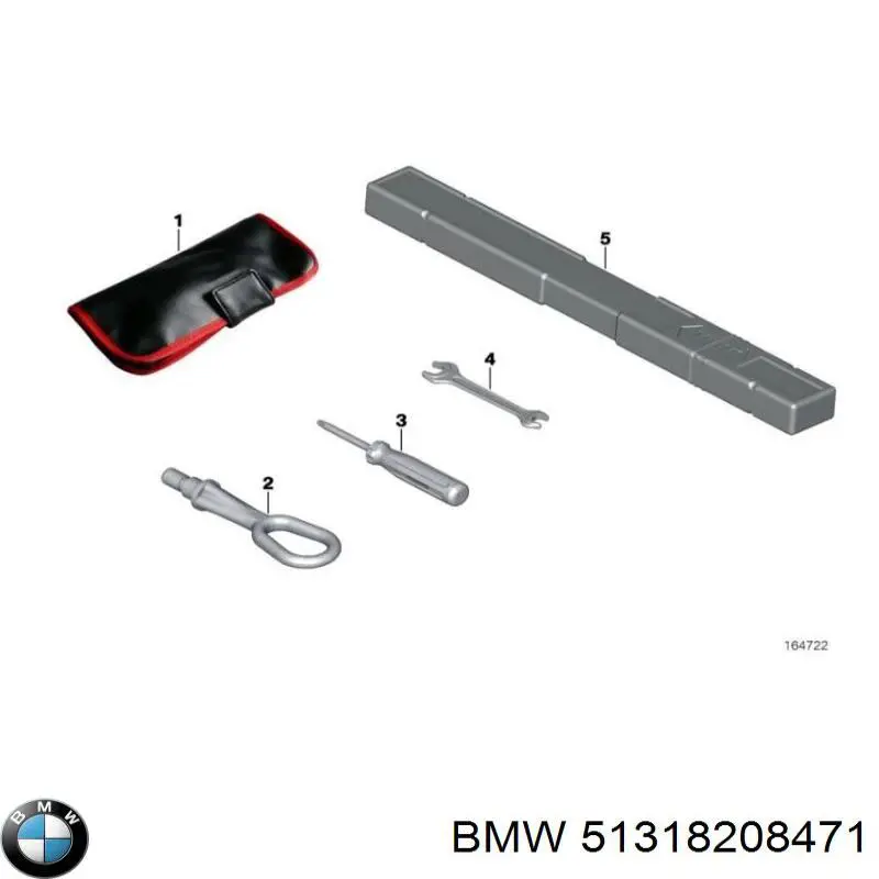 Comprar 51318208471 BMW Moldura de cristal trasero
