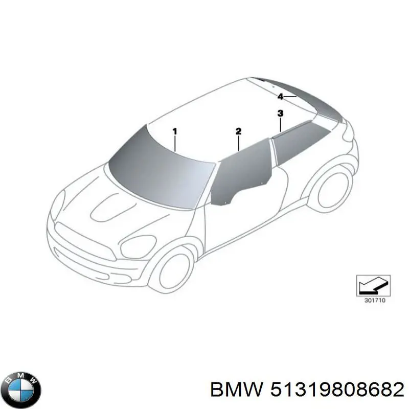 51319807863 BMW parabrisas
