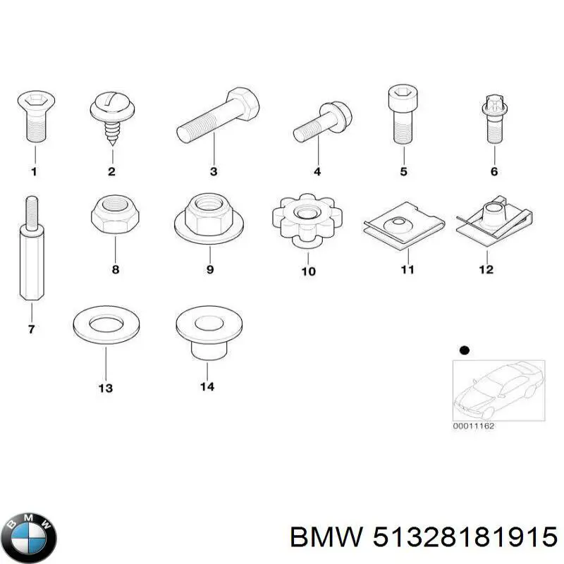 51328181915 BMW junta, tapa de culata de cilindro izquierda