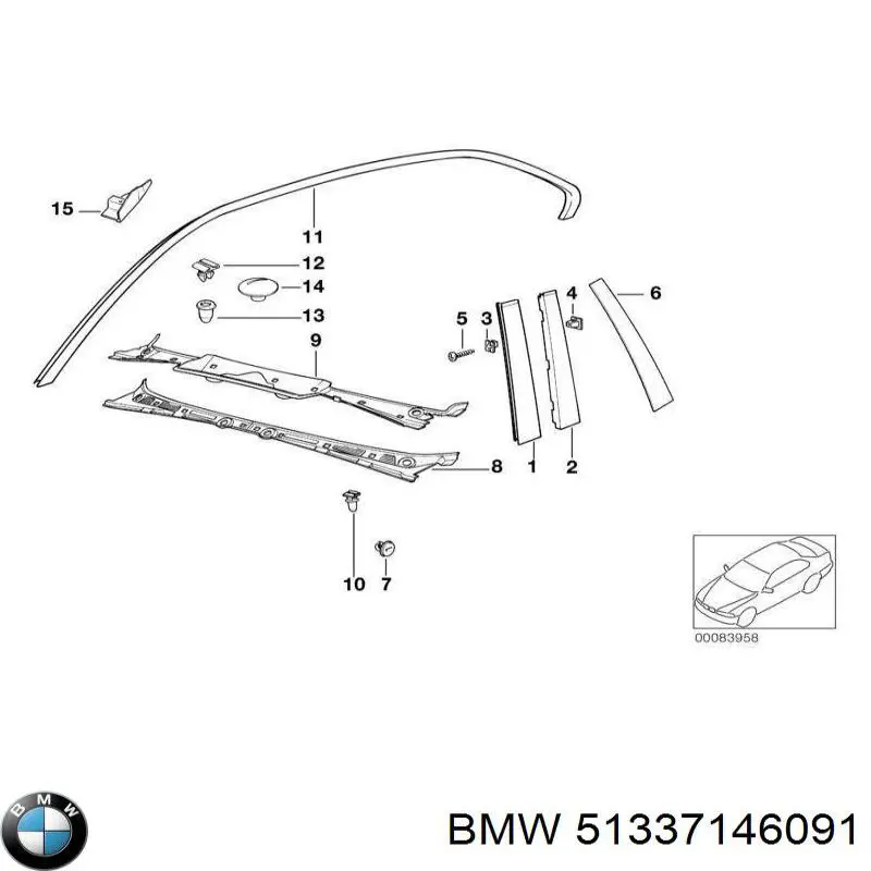  BMW 51337146091 precio, desde 34,30 EUR