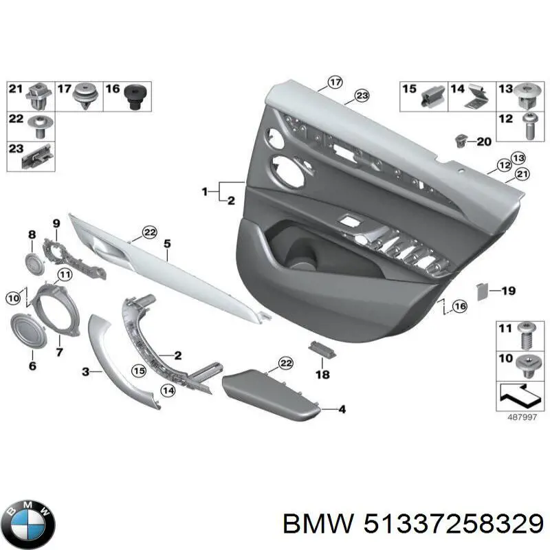 Junta de puerta delantera (en la carrocería) BMW 51337258329 precio, desde 110,96 EUR