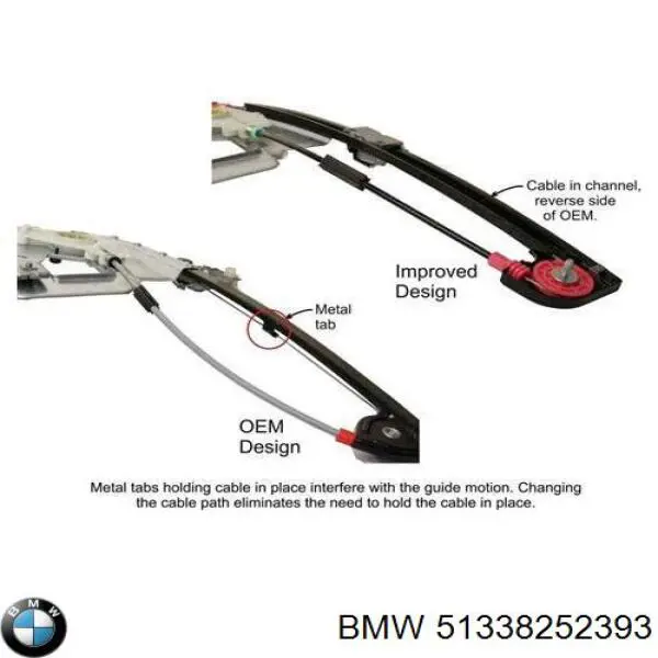 Mecanismo de elevalunas BMW 51338252393