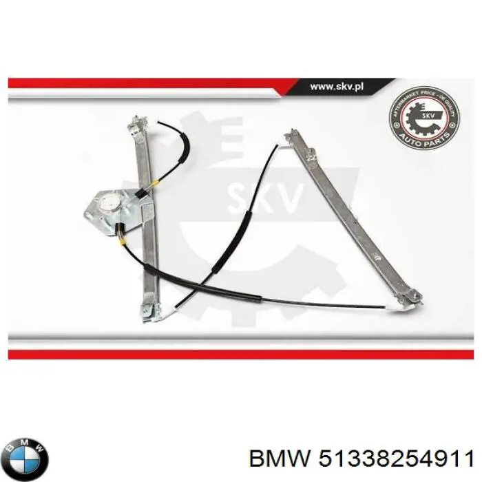 51338254911 BMW mecanismo de elevalunas, puerta delantera izquierda