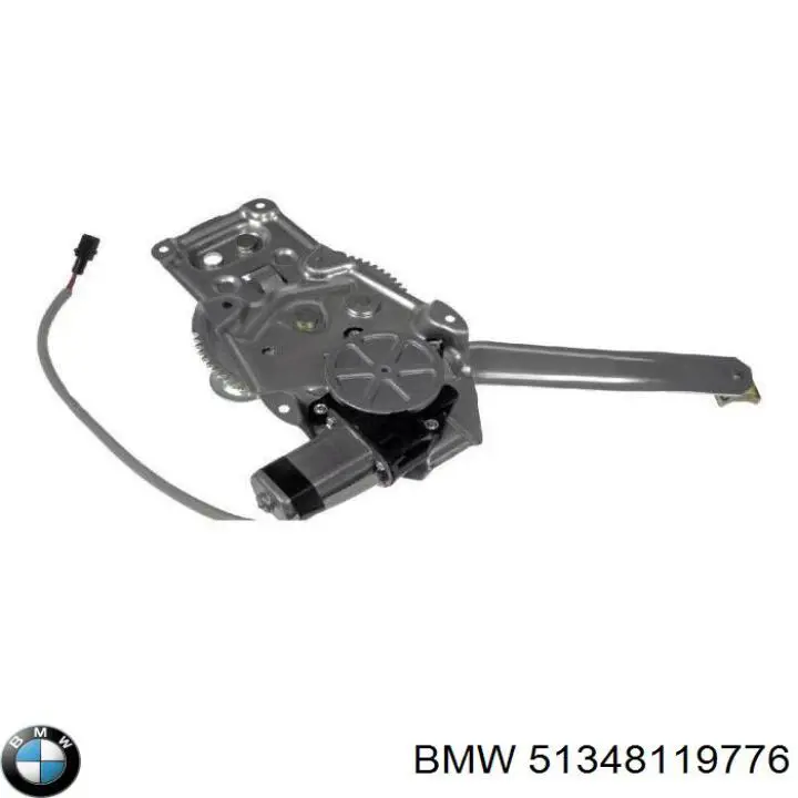 51348119776 BMW mecanismo de elevalunas, puerta trasera derecha