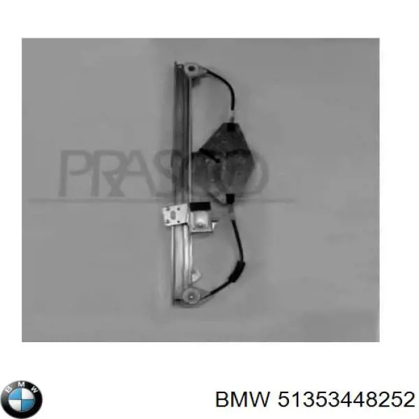 Mecanismo de elevalunas de la puerta trasera derecha 51353448252 BMW