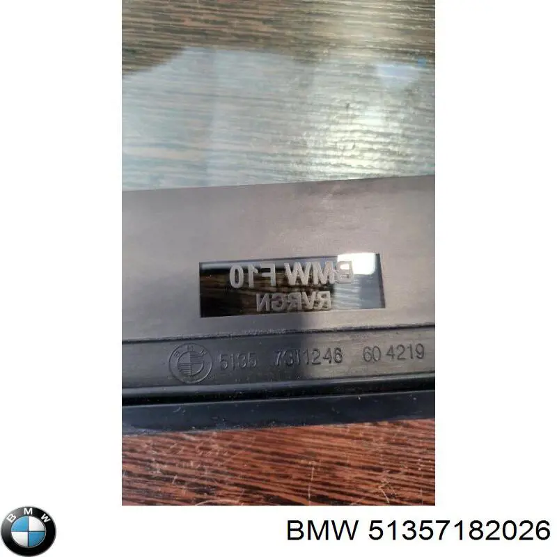 51357182026 BMW ventanilla lateral de la puerta trasera derecha