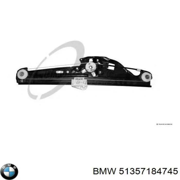 Mecanismo alzacristales, puerta trasera izquierda para BMW 5 (E60)