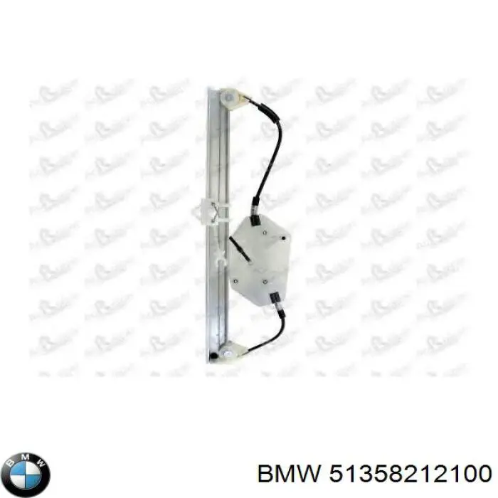 Mecanismo de elevalunas de la puerta trasera derecha 51358212100 BMW