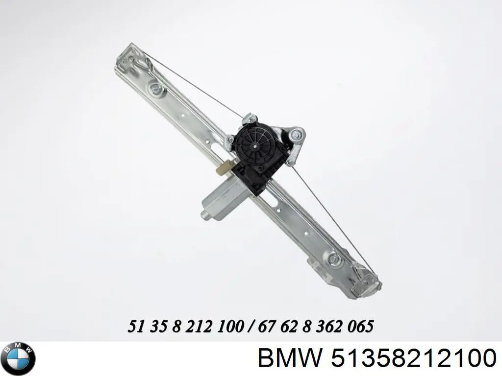 Mecanismo alzacristales, puerta trasera derecha BMW 51358212100