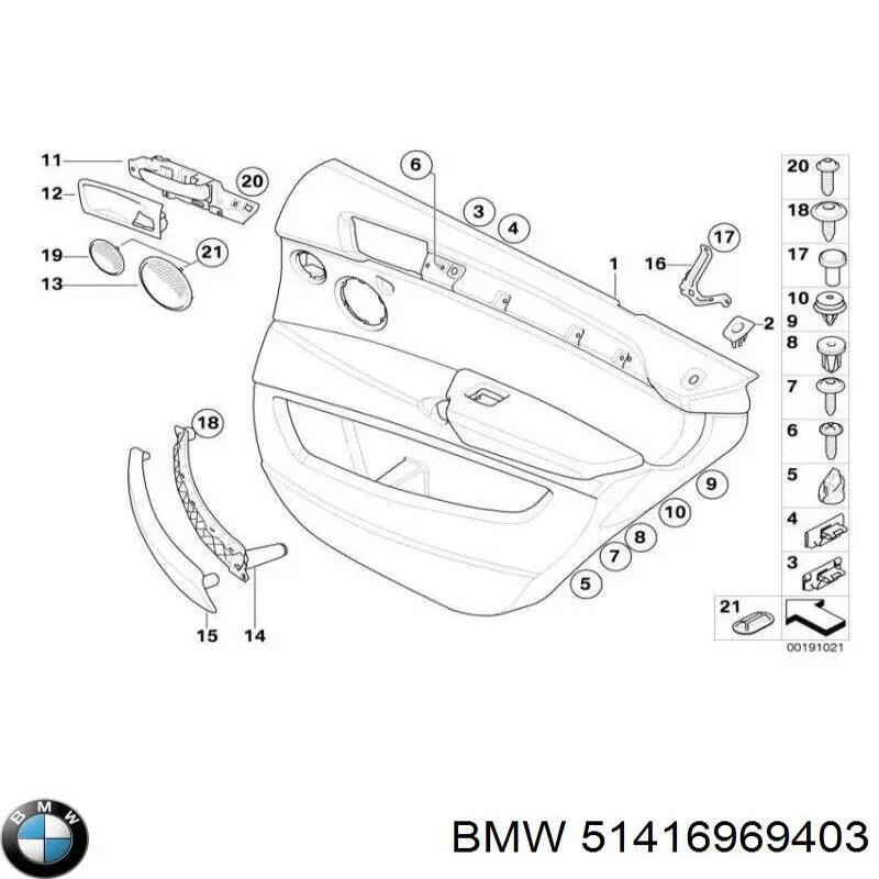 Manecilla de puerta, equipamiento habitáculo, izquierda delantera/trasera para BMW X6 (E71)