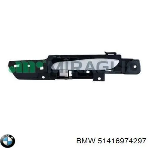 Manecilla de puerta, equipamiento habitáculo, trasera izquierda para BMW X5 (E70)