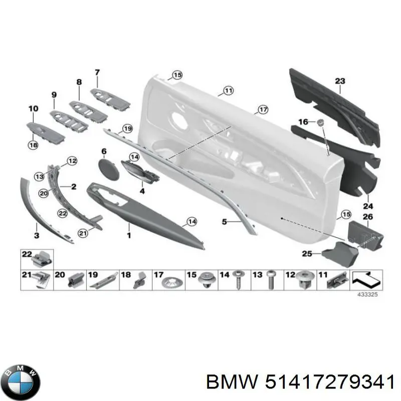 Manija exterior de puerta izquierda delantera/trasera BMW 51417279341 precio, desde 50,82 EUR