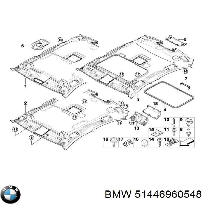 Guarnecido de techo BMW 3 sedán (E90) (2004 - 2013) precio, desde 290,40 EUR