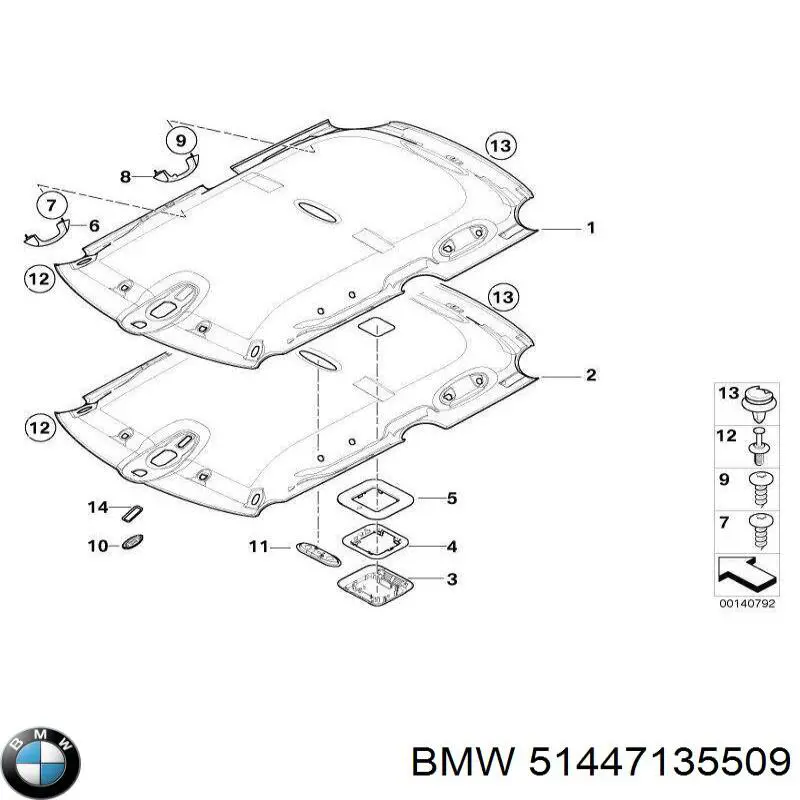 Guarnecido de techo Mini Cooper hatchback (R50, R53) (2001 - 2006) precio, desde 441,01 EUR
