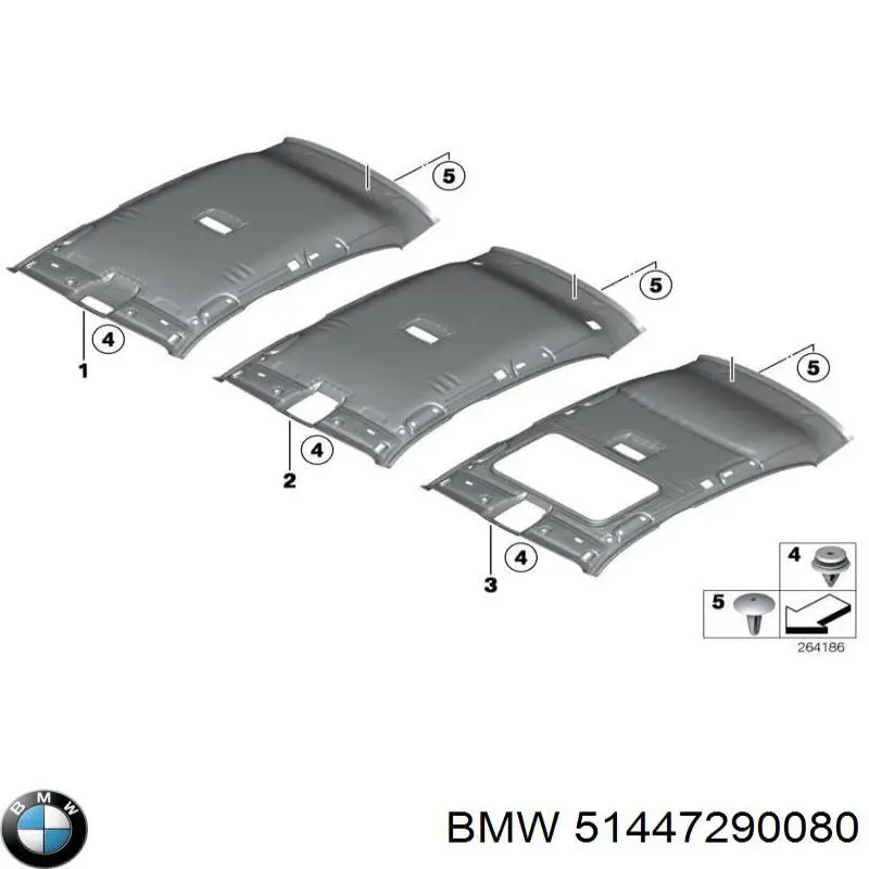 Guarnecido de techo BMW 1 hatchback (F20) (2011 - 2019) precio, desde 1534,51 EUR