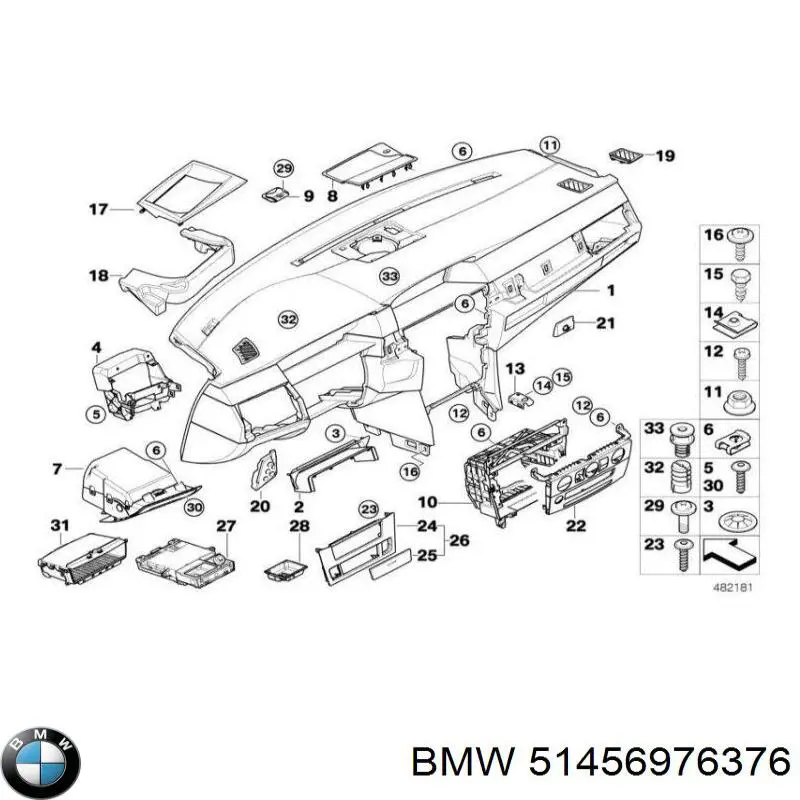 Cenicero de salpicadero para BMW 5 (E60)