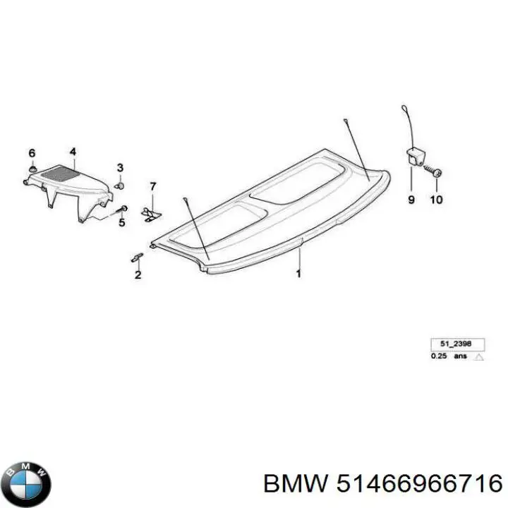  BMW 51466966716 precio, desde 106,00 EUR