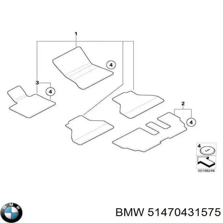 Comprar 51477290024 BMW Juego de alfombrillas 