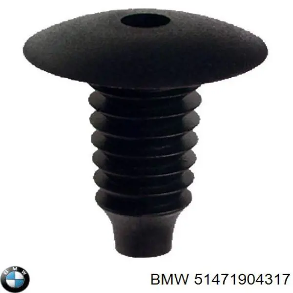 51471904317 BMW clips de fijación, faldilla guardabarro