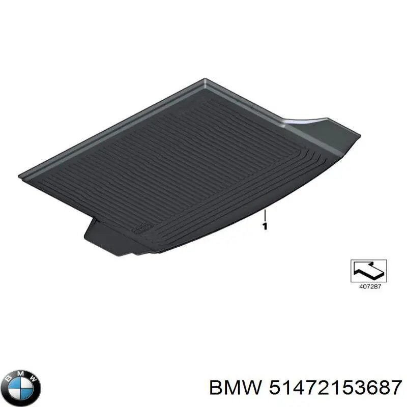 Comprar 51472153687 BMW Alfombrilla del maletero
