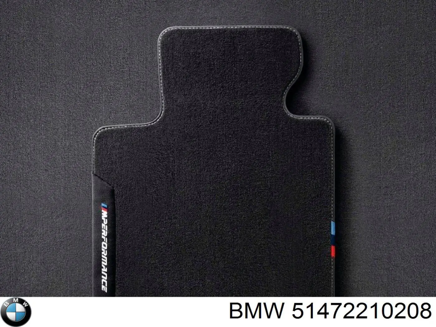 51472210208 BMW Juego de alfombrillas delanteras, 2 piezas