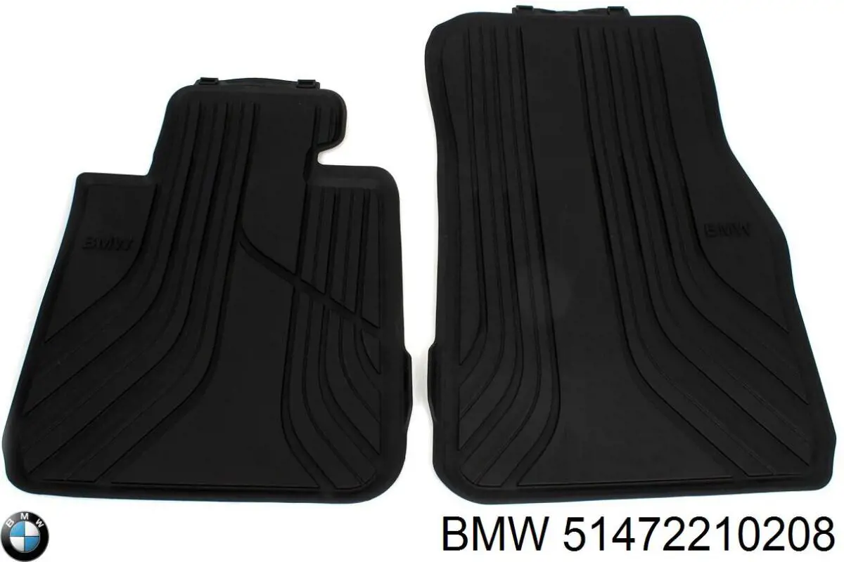 51472210208 BMW juego de esteras delanteras, 2 piezas