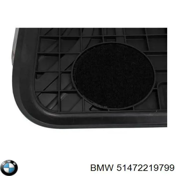 Juego de esteras delanteras, 2 piezas BMW 51472219799