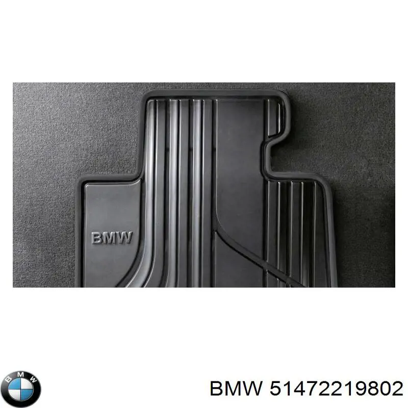 Juego de alfombrillas traseras, 2 piezas BMW 51472219802
