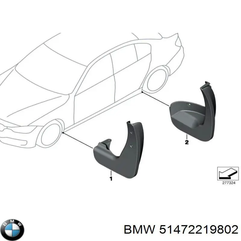 Juego de alfombrillas traseras, 2 piezas BMW 51472219802 precio, desde 72,53 EUR