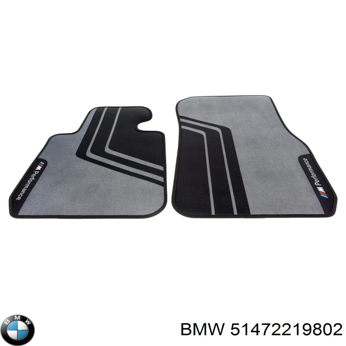 51472219802 BMW Juego de alfombrillas traseras, 2 piezas