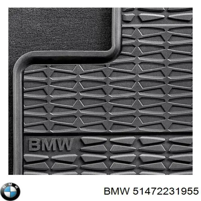 51472231955 BMW Juego de alfombrillas traseras, 2 piezas