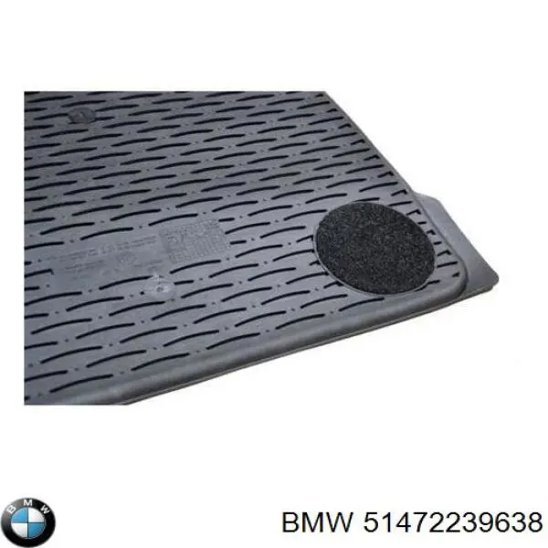 Juego de esteras delanteras, 2 piezas BMW 51472239638