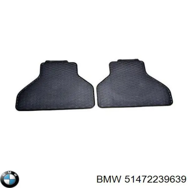 51472239639 BMW juego de esteras traseras, 2 piezas