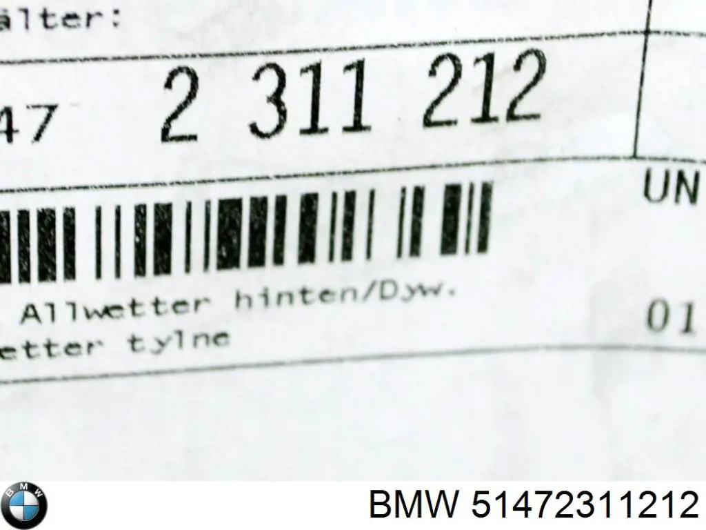 Comprar 51472311212 BMW 