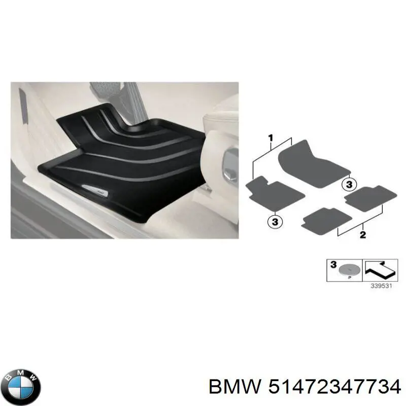 Alfombrilla del maletero BMW 51472347734 precio, desde 221,24 EUR