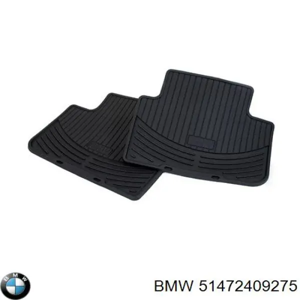 51472409275 BMW juego de esteras delanteras, 2 piezas